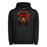 Pigment Black cheer mom afro messy bun Urban Hoodie - texasbilliewilder