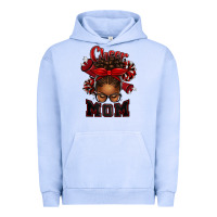 Pigment Grape Ice cheer mom afro messy bun Urban Hoodie - texasbilliewilder