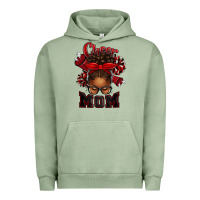 Pigment Oil Green cheer mom afro messy bun Urban Hoodie - texasbilliewilder