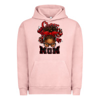 Pigment Salmon cheer mom afro messy bun Urban Hoodie - texasbilliewilder