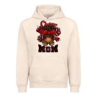 Sandshell cheer mom afro messy bun Urban Hoodie - texasbilliewilder