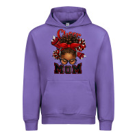 Tulip cheer mom afro messy bun Urban Hoodie - texasbilliewilder
