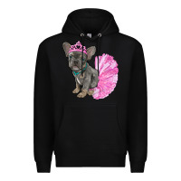 Black balerina french bulldog with tutu Premium Hoodie - RanaPortraitStore