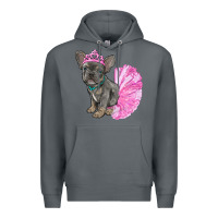 Rock balerina french bulldog with tutu Premium Hoodie - RanaPortraitStore