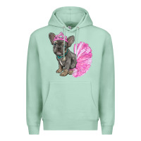 Seafoam balerina french bulldog with tutu Premium Hoodie - RanaPortraitStore