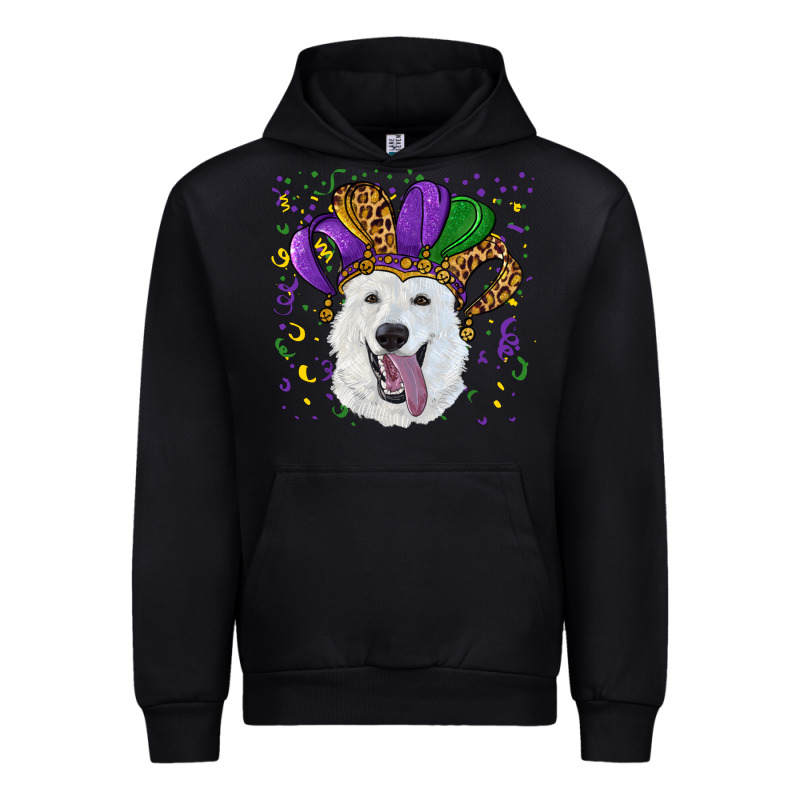 Mardi Gras Hat  White Shepherd Urban Hoodie by RanaPortraitStore | Teevron