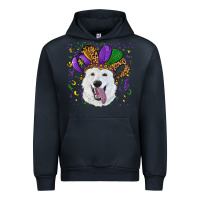 Navy mardi gras hat  white shepherd Urban Hoodie - RanaPortraitStore