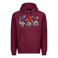 Burgundy usa with gnome billie wilder Premium Hoodie - texasbilliewilder