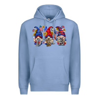 Colony Blue usa with gnome billie wilder Premium Hoodie - texasbilliewilder