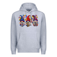 Heather Grey usa with gnome billie wilder Premium Hoodie - texasbilliewilder