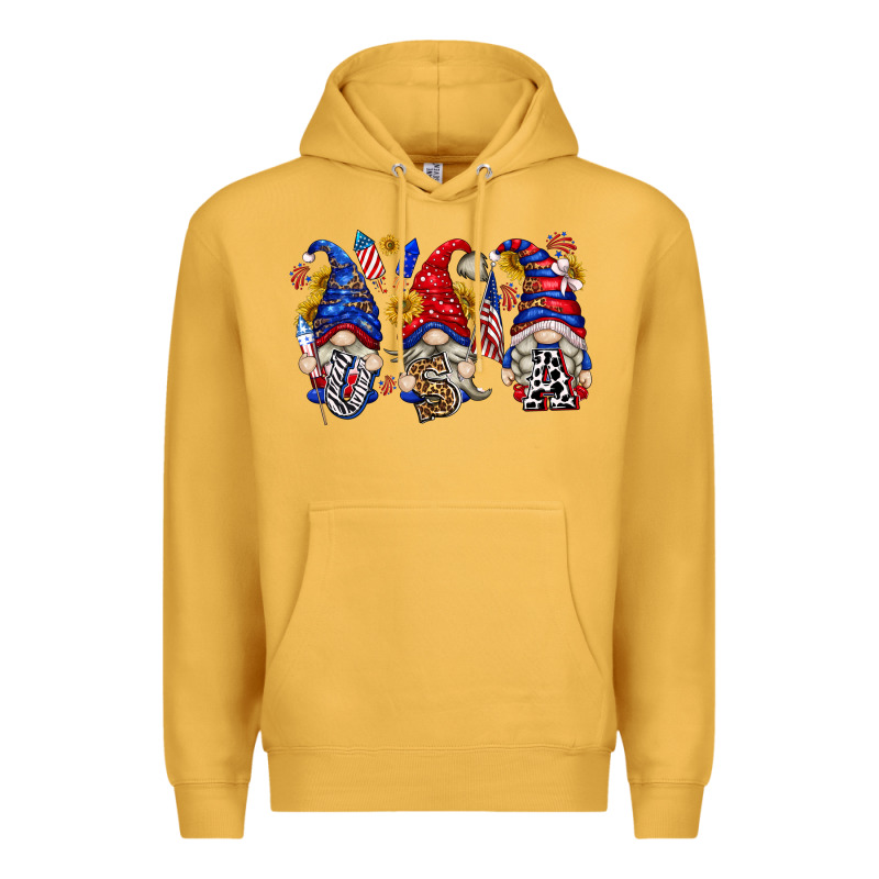 Usa With Gnome Billie Wilder Premium Hoodie by texasbilliewilder | Teevron