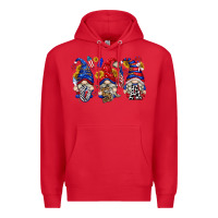 Red usa with gnome billie wilder Premium Hoodie - texasbilliewilder