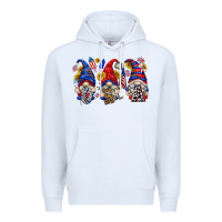 White usa with gnome billie wilder Premium Hoodie - texasbilliewilder