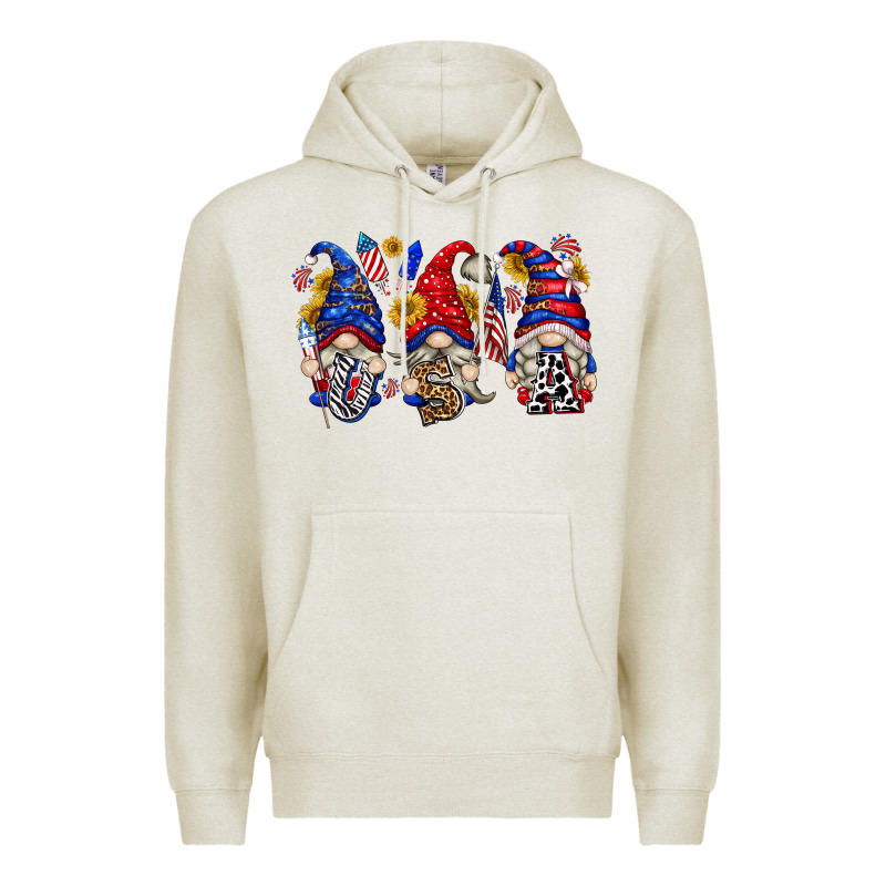 Usa With Gnome Billie Wilder Premium Hoodie by texasbilliewilder | Teevron