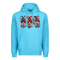 Ocean Blue usa with gnome billie wilder Premium Hoodie - texasbilliewilder