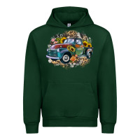 Forest Green vintage truck western Urban Hoodie - Zillion Design Studio