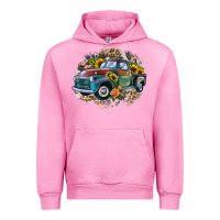 Fuchsia Pink vintage truck western Urban Hoodie - Zillion Design Studio