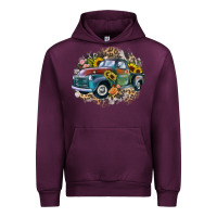 Mauve Wine vintage truck western Urban Hoodie - Zillion Design Studio