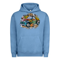 Pigment Pebble Blue vintage truck western Urban Hoodie - Zillion Design Studio