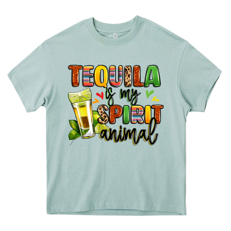 Tequila Is My Spirit Animal Heavy Core Tee by LillyAllenDesigns | Teevron
