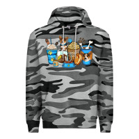 Slate Camo corgi coffee cups Premium Hoodie - Zillion Design Studio