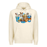 Tofu corgi coffee cups Premium Hoodie - Zillion Design Studio