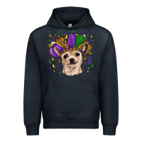 Navy mardi gras hat chihuahua Urban Hoodie - RanaPortraitStore