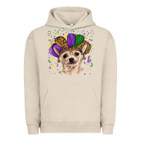 Pigment French Oak mardi gras hat chihuahua Urban Hoodie - RanaPortraitStore