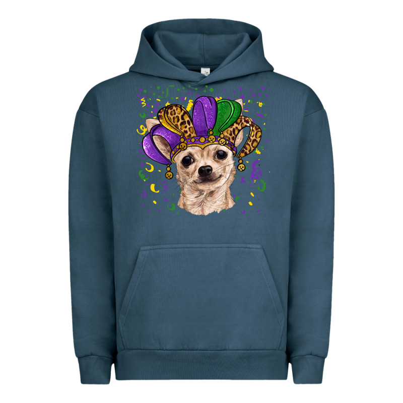 Mardi Gras Hat Chihuahua Urban Hoodie by RanaPortraitStore | Teevron