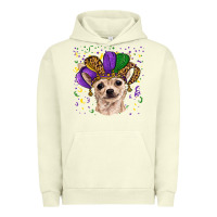 Pigment Pistachio mardi gras hat chihuahua Urban Hoodie - RanaPortraitStore
