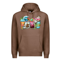 Chestnut skeleton summer coffee cups Premium Hoodie - Zillion Design Studio