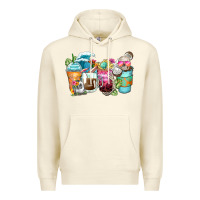 Sandshell skeleton summer coffee cups Premium Hoodie - Zillion Design Studio