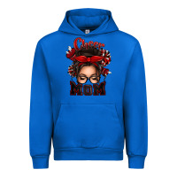 Cobalt cheer mom messy bun Urban Hoodie - texasbilliewilder