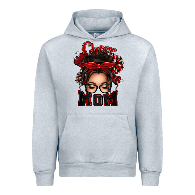 Cheer Mom Messy Bun Urban Hoodie by texasbilliewilder | Teevron