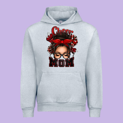 Urban Hoodie cheer mom messy bun