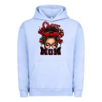 Pigment Grape Ice cheer mom messy bun Urban Hoodie - texasbilliewilder