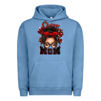 Pigment Pebble Blue cheer mom messy bun Urban Hoodie - texasbilliewilder