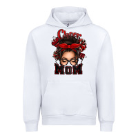 White cheer mom messy bun Urban Hoodie - texasbilliewilder