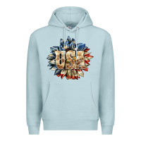 Blue Mist usa sunflower billie wilder Premium Hoodie - texasbilliewilder