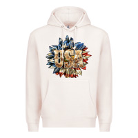 Pale Pink usa sunflower billie wilder Premium Hoodie - texasbilliewilder