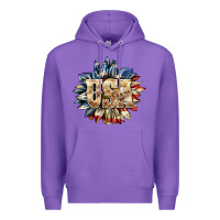 Purple usa sunflower billie wilder Premium Hoodie - texasbilliewilder