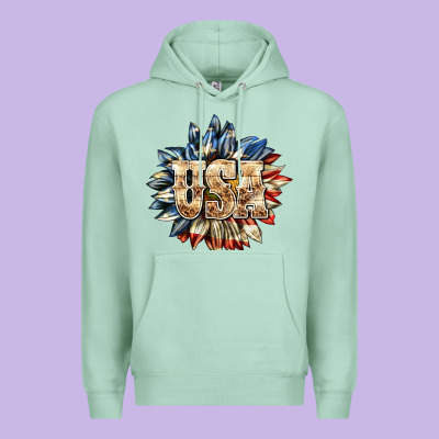 Usa Sunflower Billie Wilder Premium Hoodie Designed By Texasbilliewilder