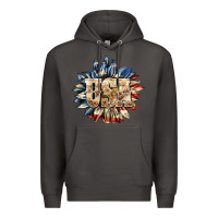 Smoke usa sunflower billie wilder Premium Hoodie - texasbilliewilder