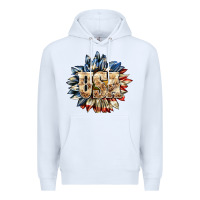 White usa sunflower billie wilder Premium Hoodie - texasbilliewilder