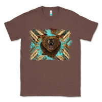 Chestnut bear native American background Classic Tee - BarkalooDesign