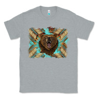 Heather Grey bear native American background Classic Tee - BarkalooDesign