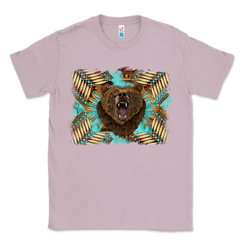 Bear Native American Background Classic Tee by BarkalooDesign | Teevron