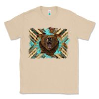 Mushroom bear native American background Classic Tee - BarkalooDesign