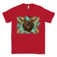 Red bear native American background Classic Tee - BarkalooDesign