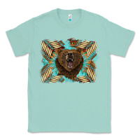 Seafoam bear native American background Classic Tee - BarkalooDesign